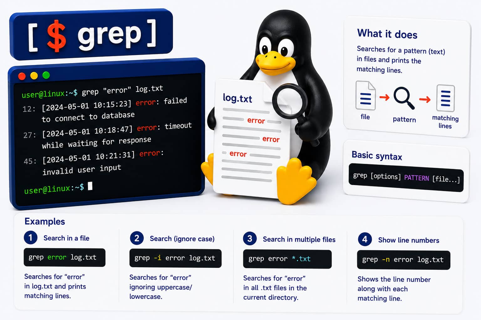Linux commando: grep