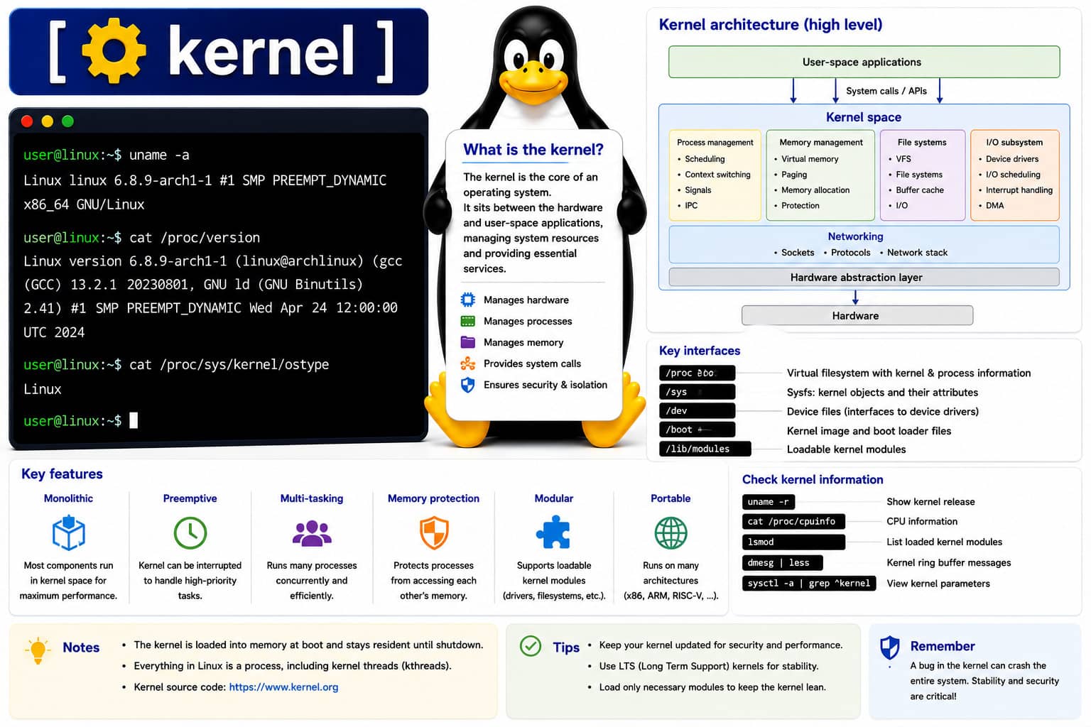Linux concept: kernel