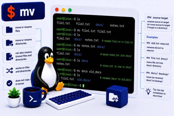 Linux command: mv