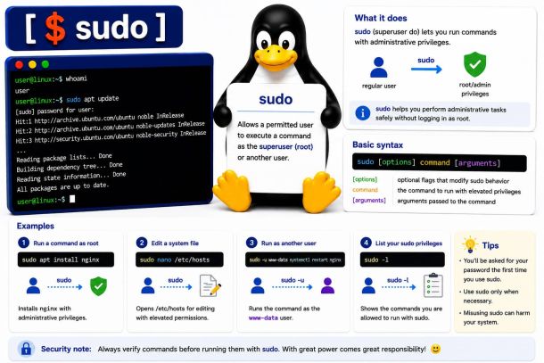 Linux commando: sudo