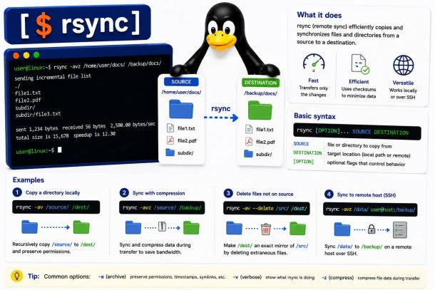 Linux commando: rsync