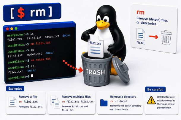 Linux commando: rm