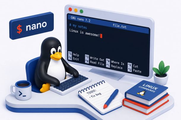 Linux command: nano