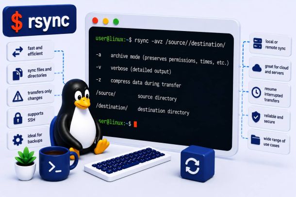 Linux command: rsync