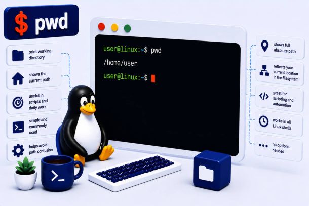 Linux command: pwd