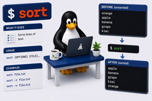 Linux command: sort