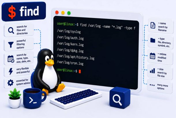 Linux command: find