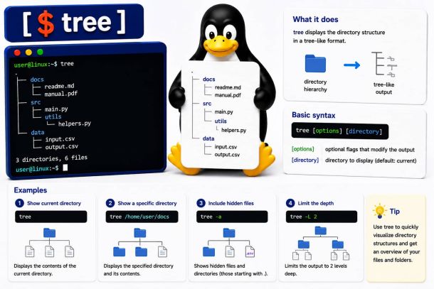 Linux commando: tree