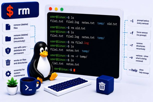 Linux command: rm