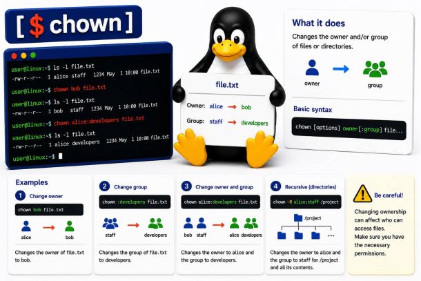 Linux commando: chown