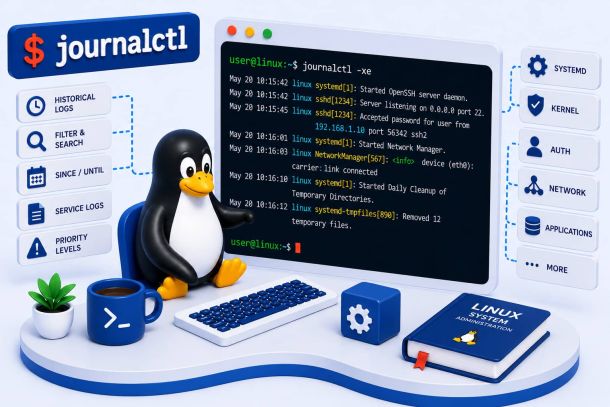 Linux commando: journalctl