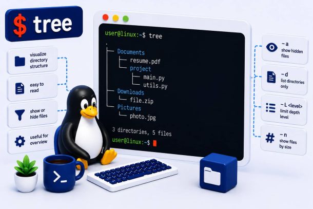 Linux command: tree